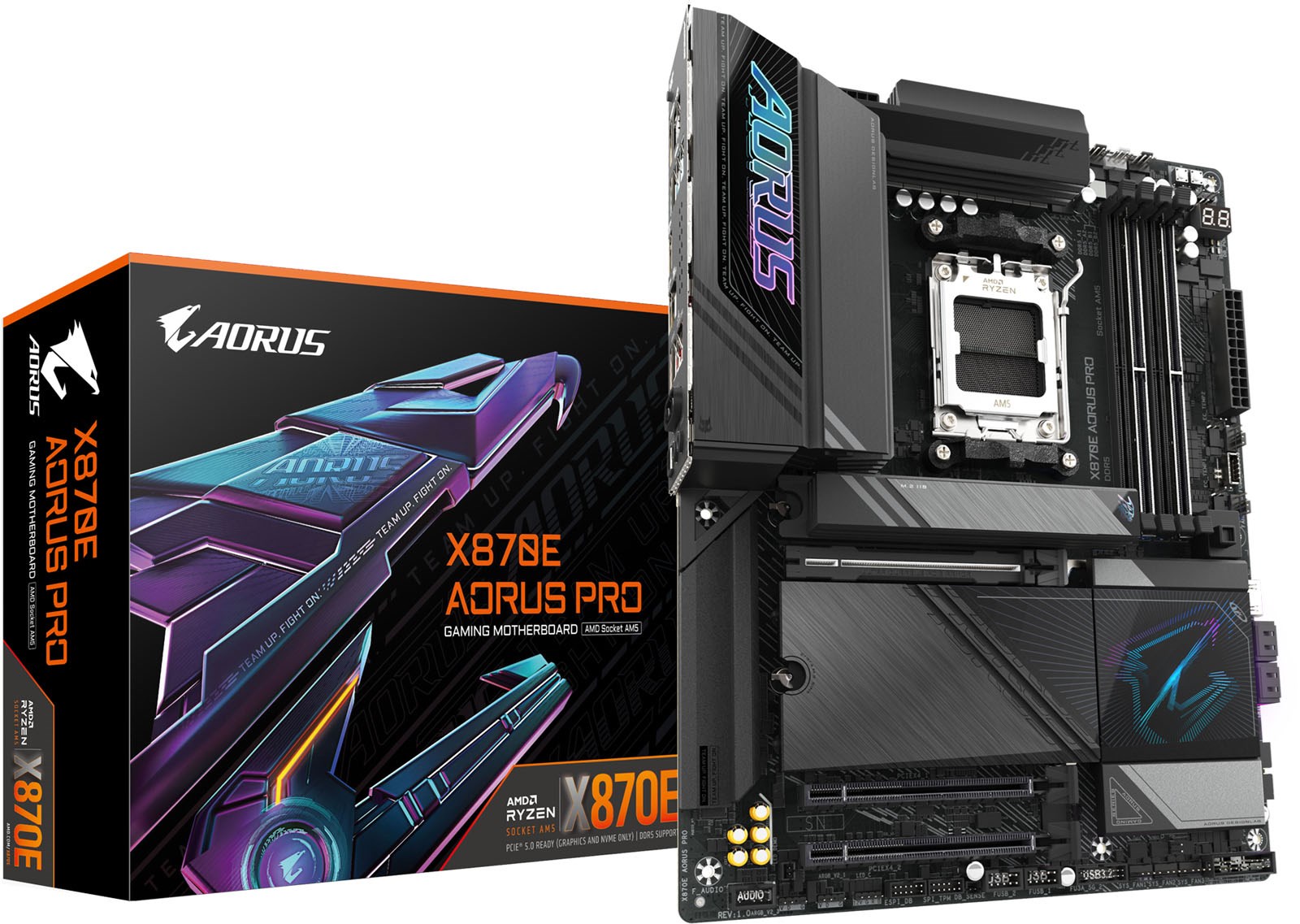 Gigabyte X870E AORUS PRO ATX Motherboard For AMD AM5 CPUs