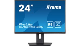 iiyama ProLite XUB2495WSU 24.1" Monitor - IPS, 60Hz, 5ms, Speakers, HDMI, DP