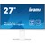 iiyama ProLite XUB2797QSU-W2 27 inch QHD 100Hz IPS Monitor in White