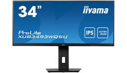 iiyama ProLite XUB3493WQSU 34" UltraWide Monitor - IPS, 75Hz, 4ms, Speakers, DP