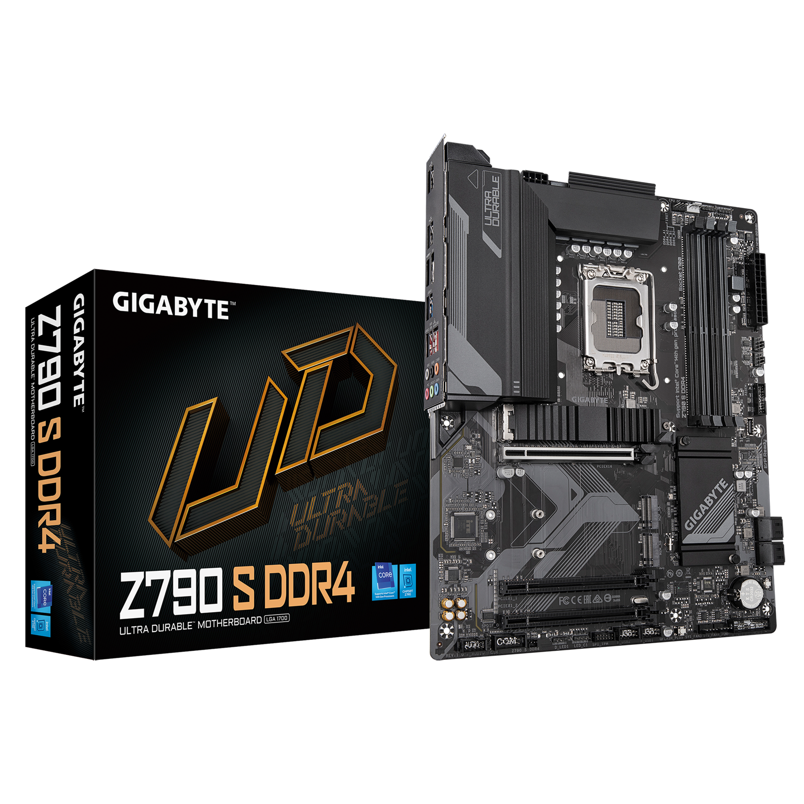 Gigabyte Z790 S DDR4 Ultra Durable Intel 1700 Socket Motherboard ATX 4x DDR4 Slots 3x M.2 Sockets 1x USB-C Port Fitted I/O Shield 1x DisplayPort / 1x HDMI Port