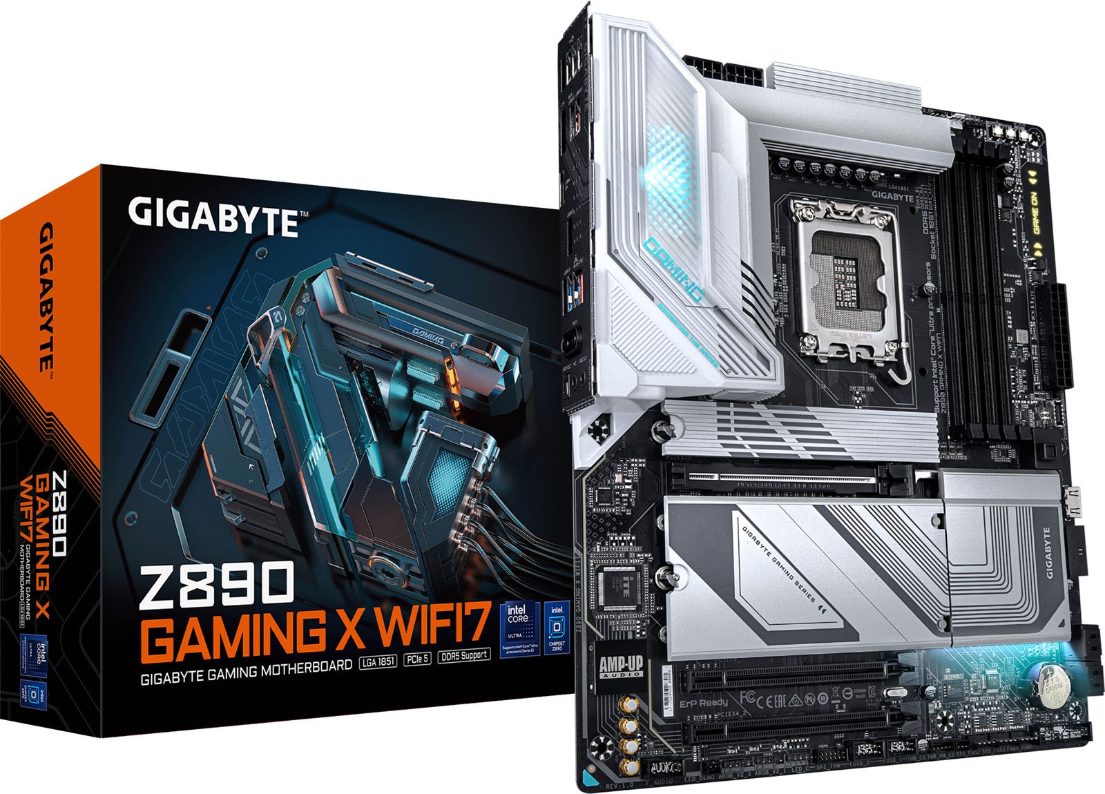 Gigabyte Z890 GAMING X WIFI7 ATX Motherboard for Intel LGA1851 CPUs