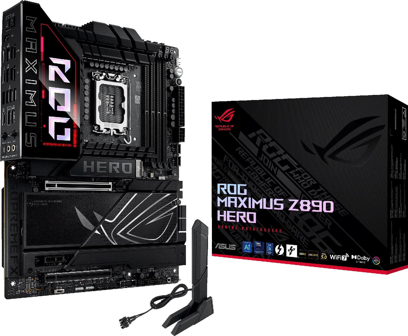 ASUS ROG Maximus Z890 Hero ATX Motherboard For Intel LGA1851 CPUs