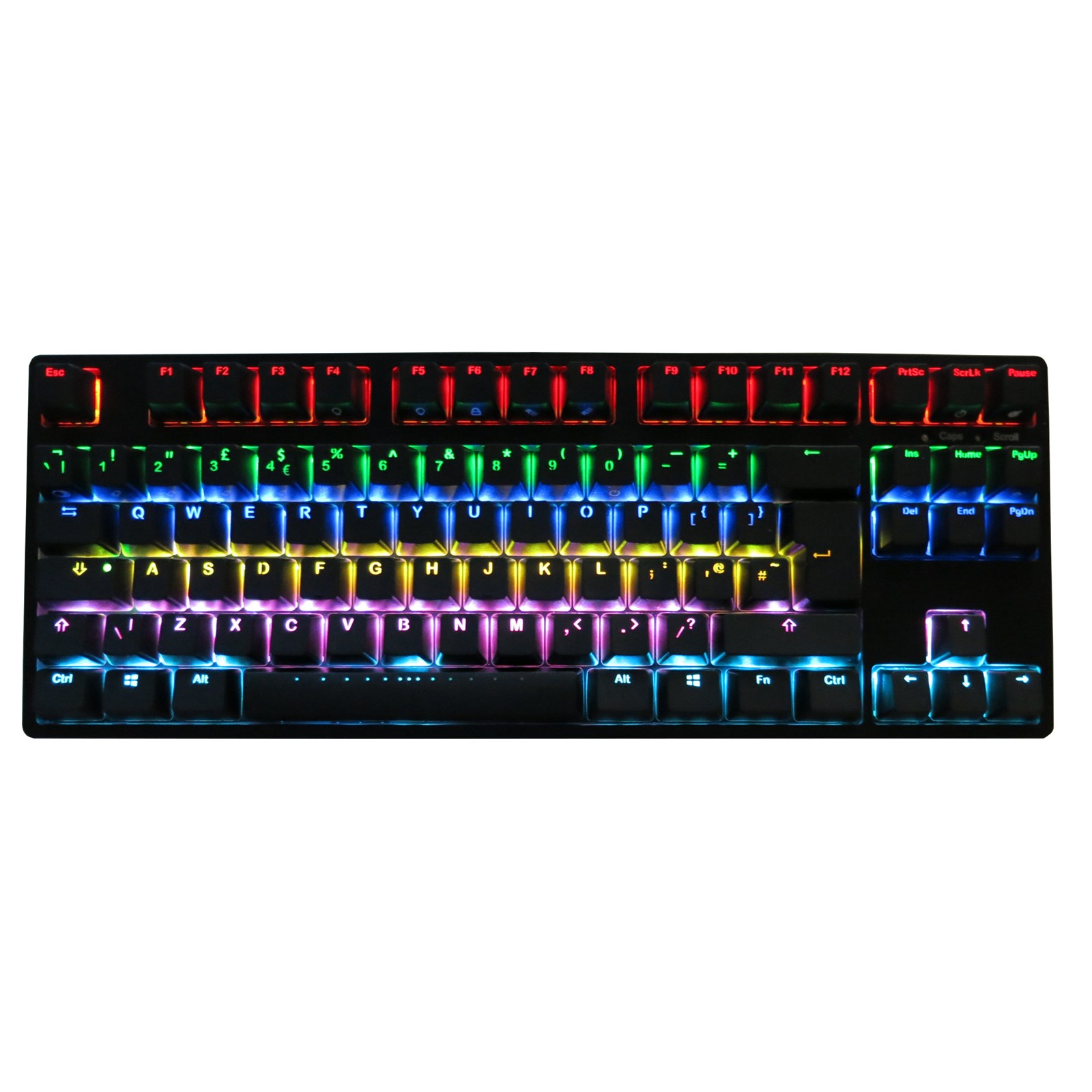 iKBC F87 TKL RGB Mechanical Keyboard with Cherry MX Blue switches (UK ...