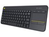 Logitech K400 Plus Wireless Keyboard with Touchpad - Black