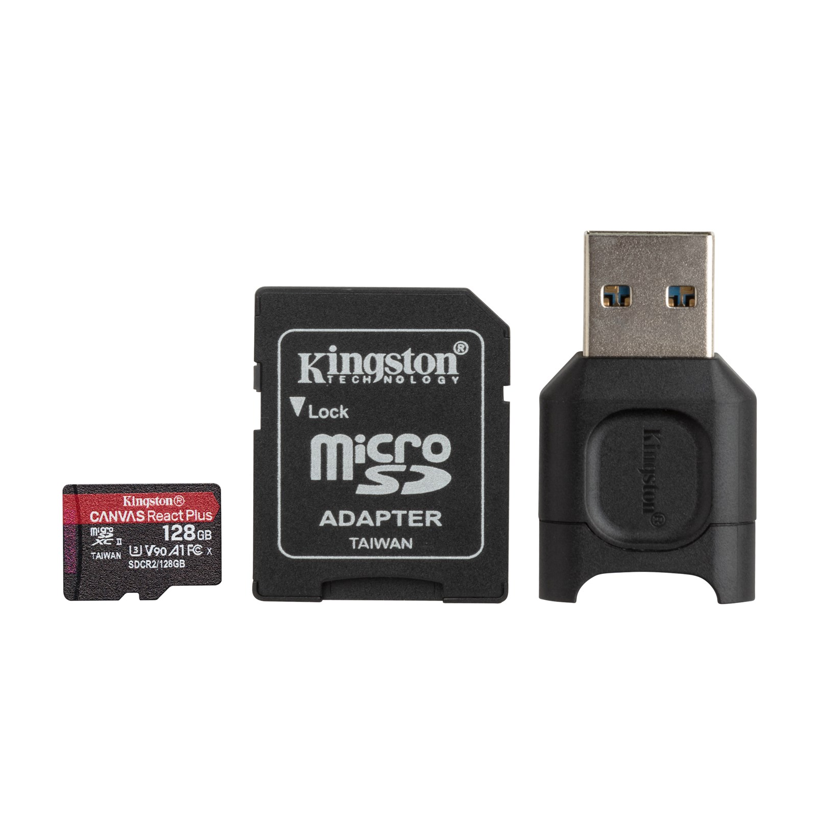 Kingston карта памяти microsdxc canvas react plus 128 гб mlpmr2 128gb