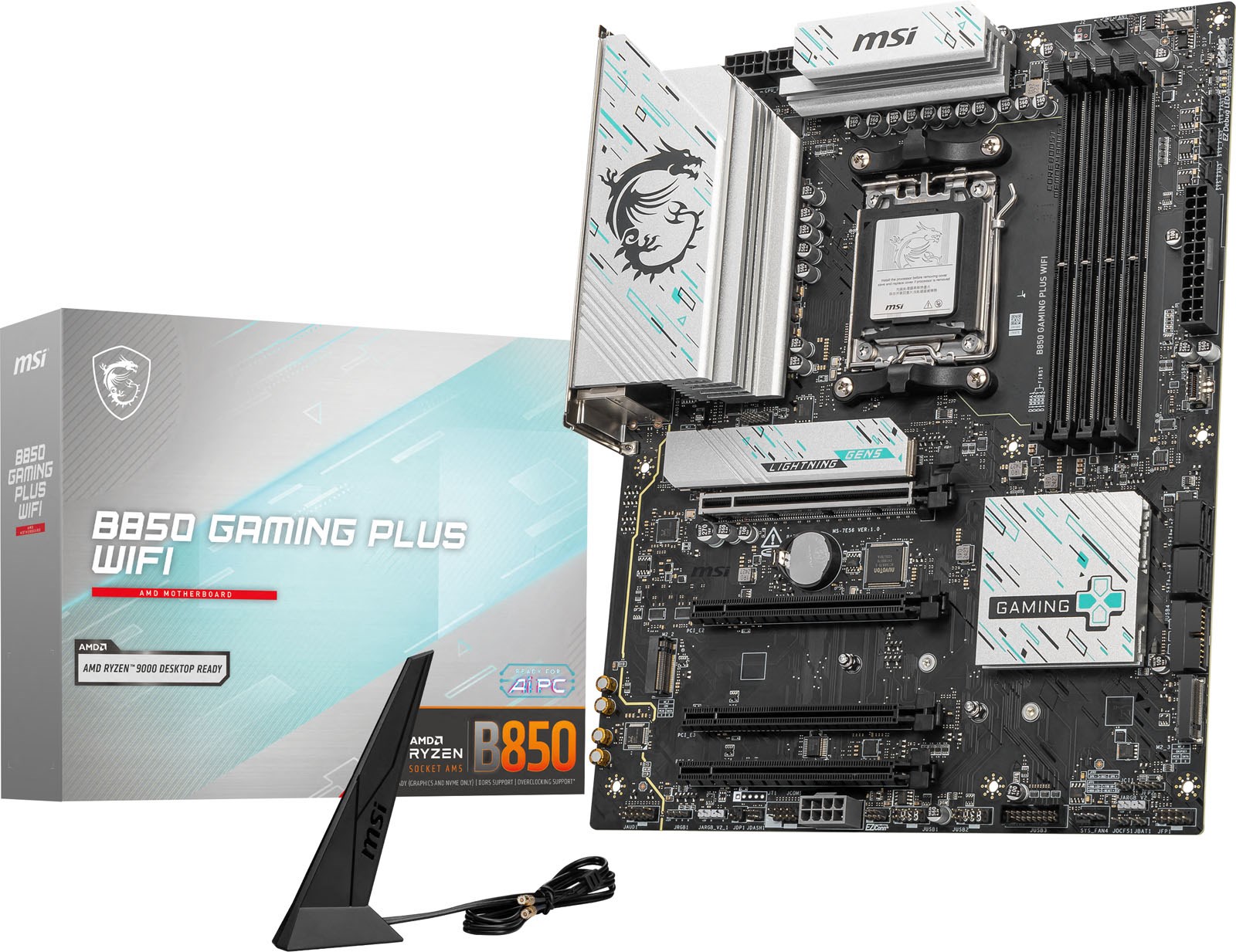 MSI B850 GAMING PLUS WIFI ATX Motherboard For AMD AM5 CPUs