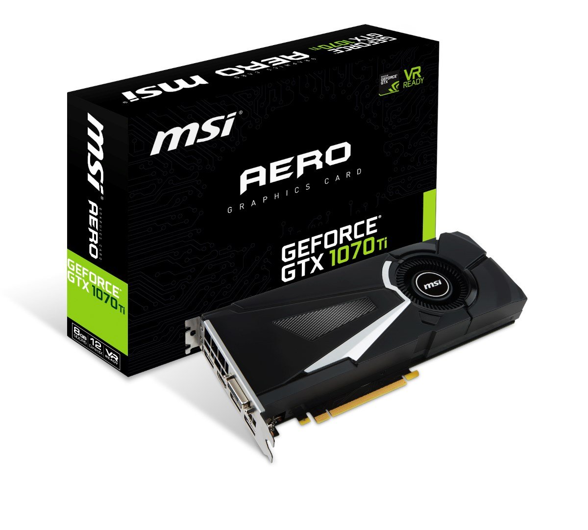 MSI GeForce GTX 1070 Ti AERO 8GB Graphics Card - GTX 1070 TI AERO 8G ...