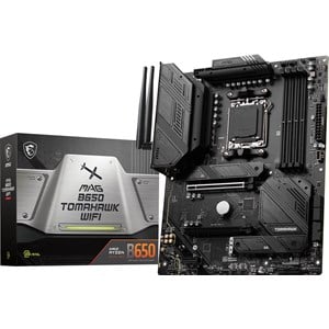 MSI MAG B650 TOMAHAWK WIFI Motherboard, ATX, AMD Socket AM5, B650 Chipset