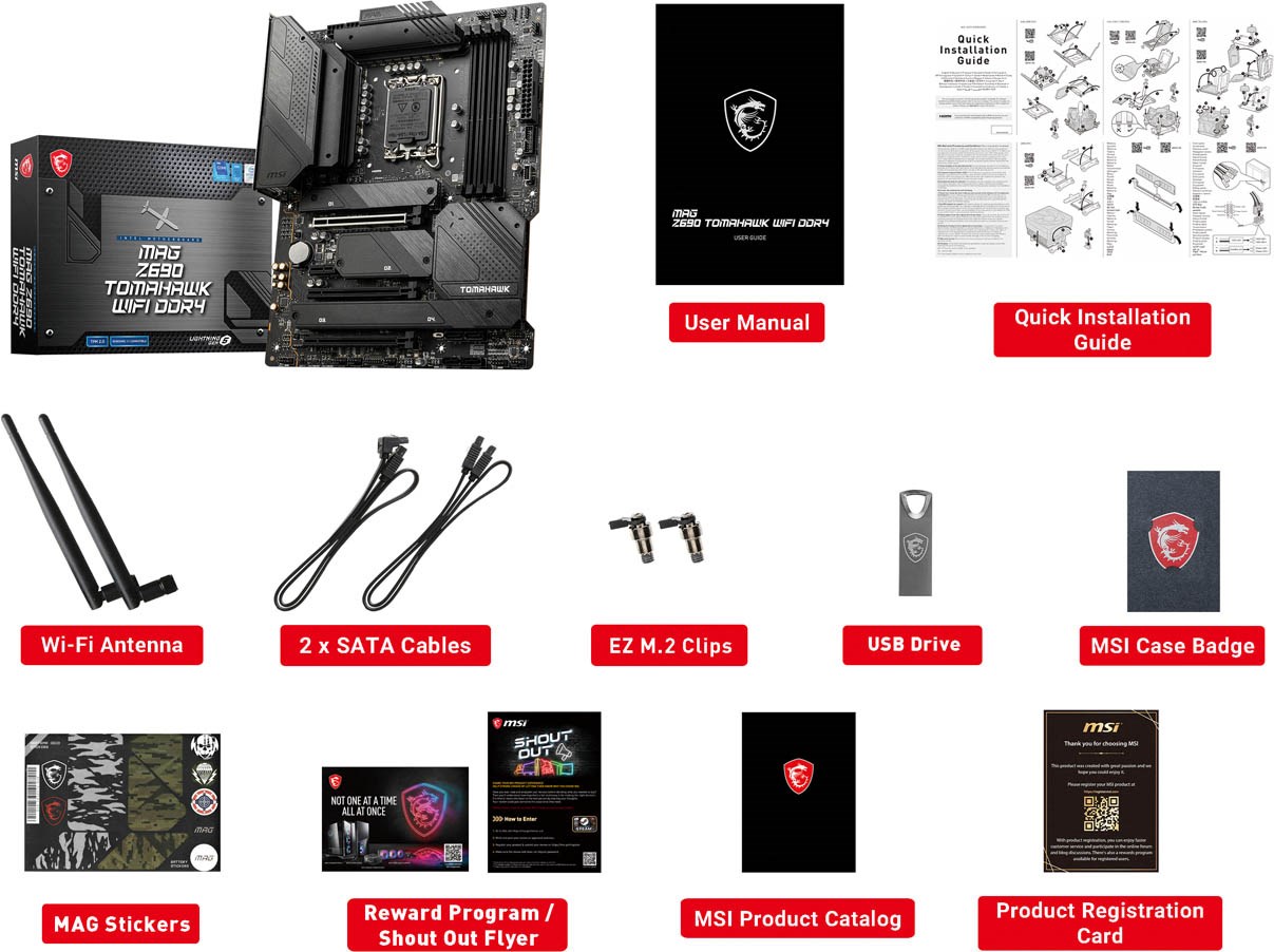 MSI MAG Z690 TOMAHAWK WIFI DDR4 Intel Socket 1700