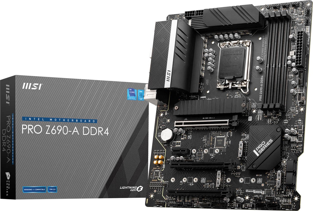 MSI PRO Z690-A DDR4 ATX Motherboard for Intel LGA1700 CPUs