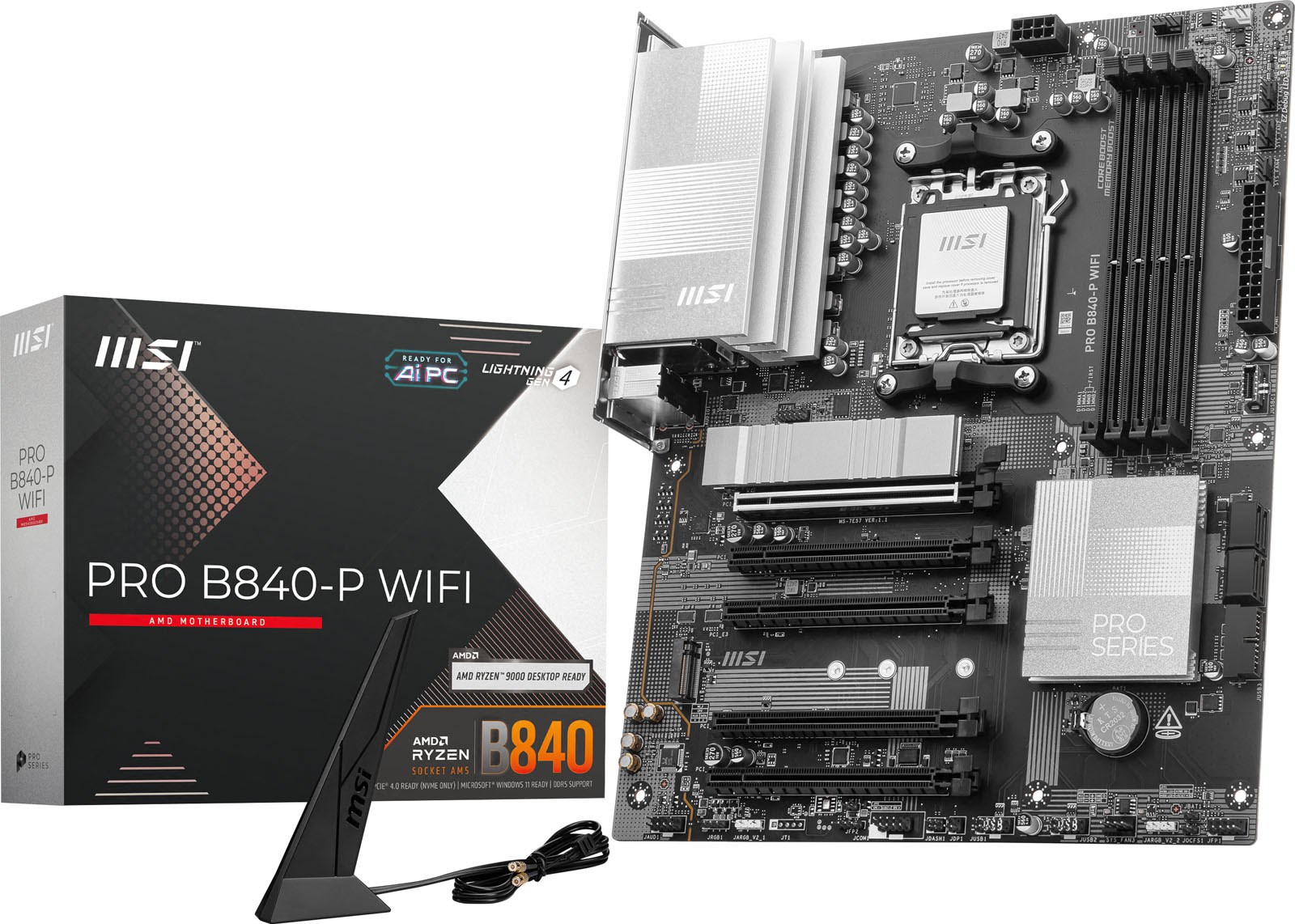 MSI PRO B840-P WIFI ATX Motherboard For AMD AM5 CPUs