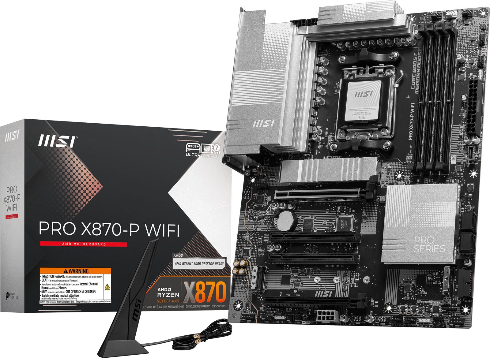 MSI PRO X870-P WIFI ATX Motherboard For AMD AM5 CPUs