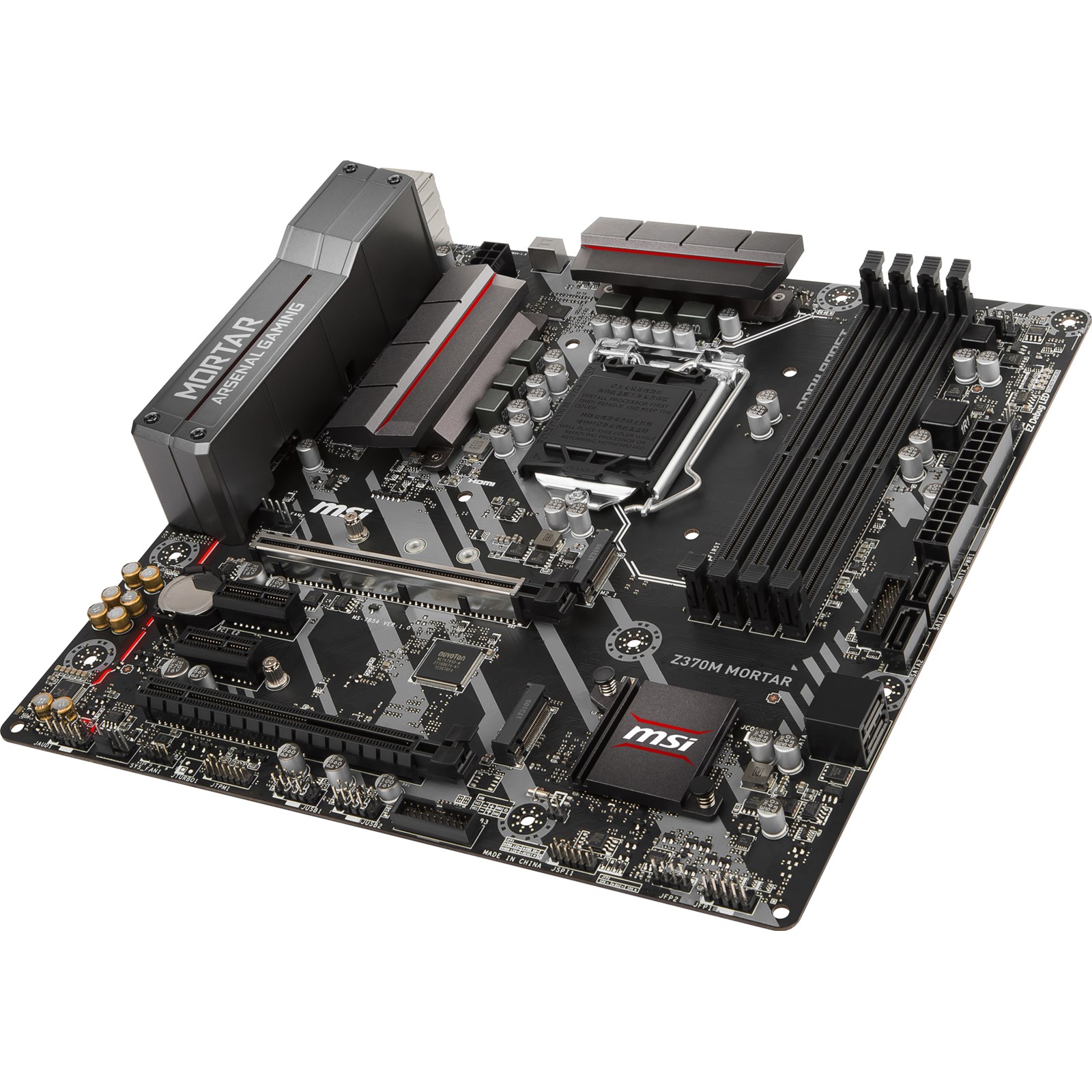 MSI Z370M MORTAR - mATX Motherboard for Intel Socket 1151 CPUs - Z370M