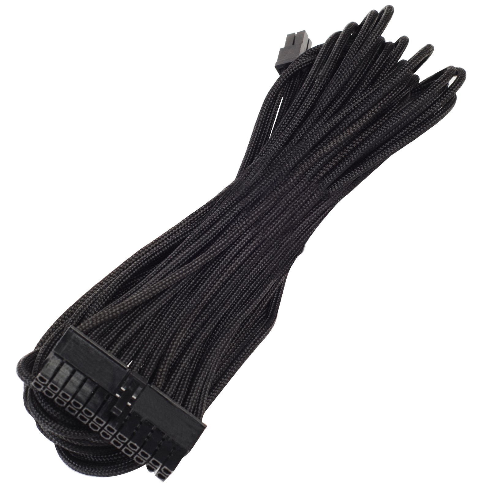 Photos - Cable (video, audio, USB) SilverStone PP06B-MB55 550mm 24-pin ATX Sleeved Cable in Black SST-PP06B-M 
