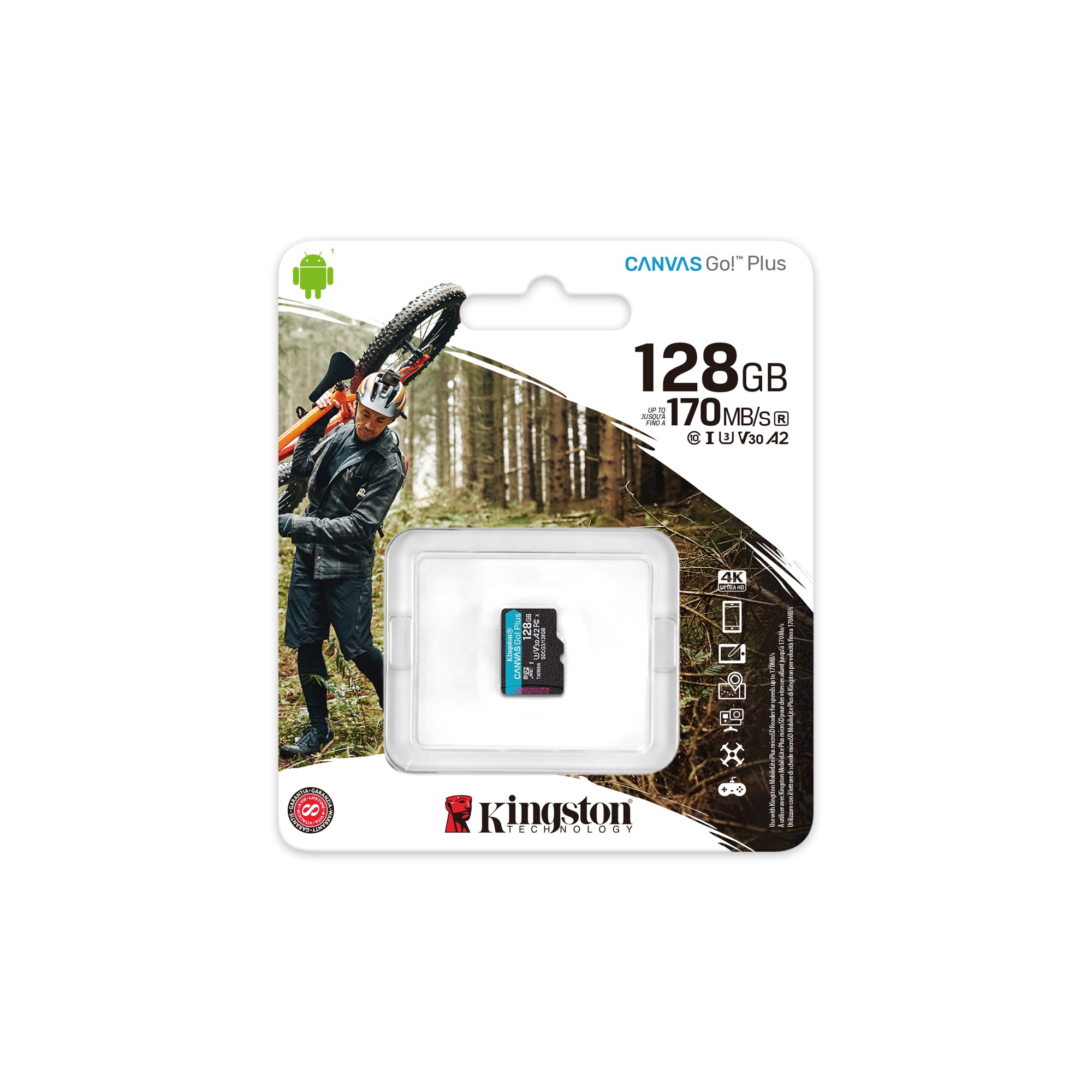 Карта памяти sdxc kingston canvas go plus 128 гб sdg3 128gb