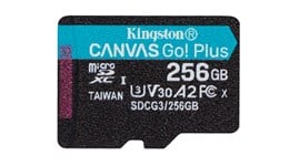 256GB Kingston Canvas Go! Plus UHS-1 (U3) microSD Card 