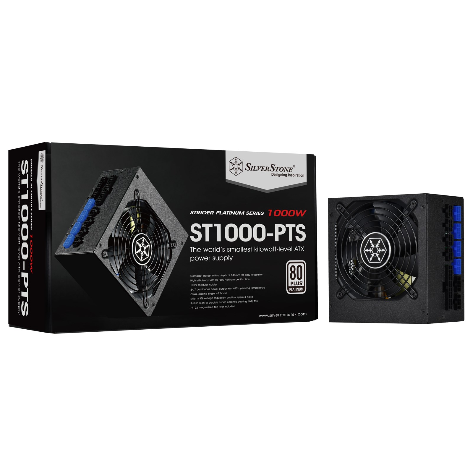 Silverstone Strider ST1000-PTS 1000W Modular Power Supply 80 Plus Platinum