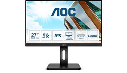 AOC U27P2CA 27" 4K Monitor - IPS, 60Hz, 4ms, Speakers, HDMI, DP