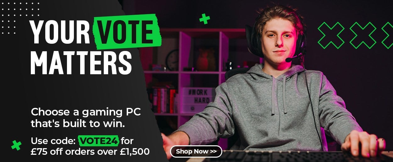 Your vote matters - £75 off PCs