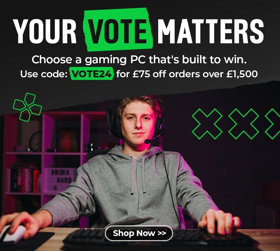 Your vote matters - £75 off PCs