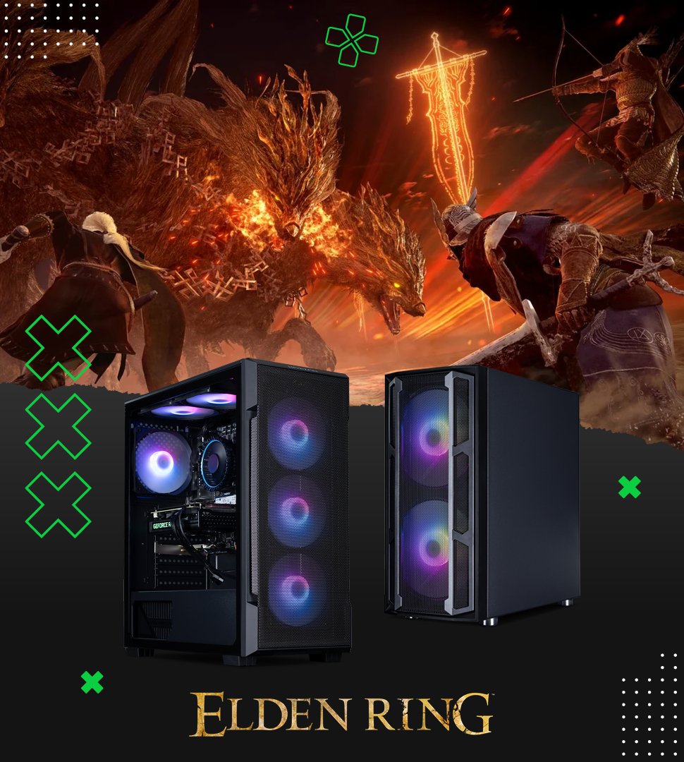 Welcome to our Elden Ring Gaming PCs section, with recommendations for suitable PCs to play Elden Ring