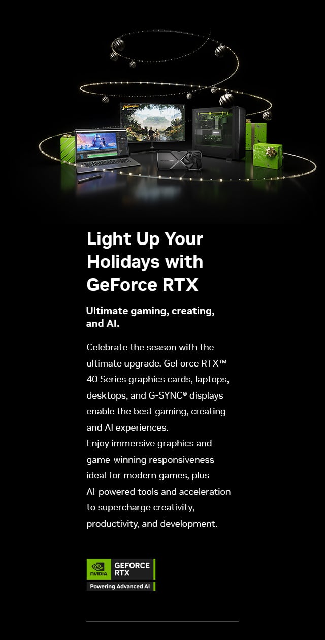 Light up your holidays with GeForce RTX