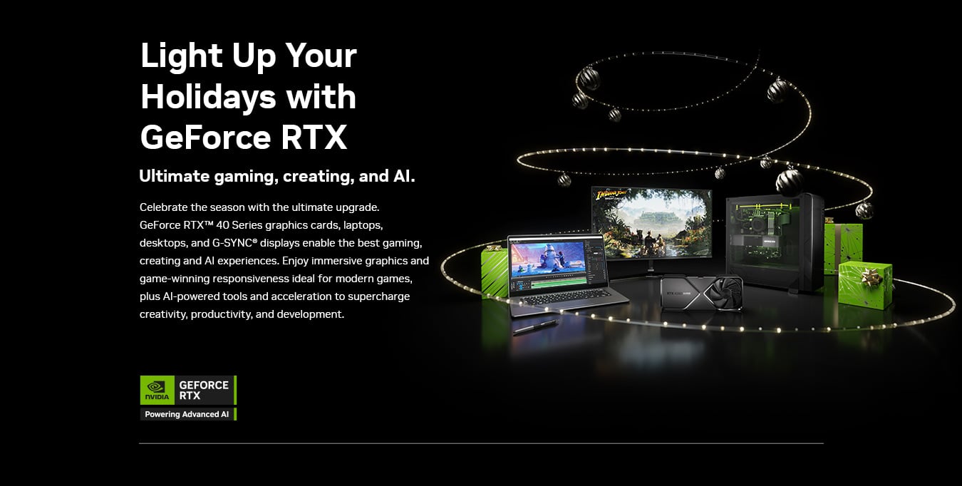 Light up your holidays with GeForce RTX