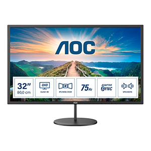 AOC Q32V4 32 inch QHD 1440p Monitor