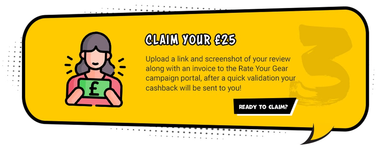 Claim your £25 Cashback