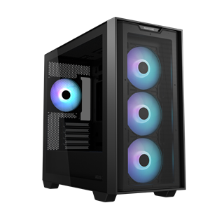 ASUS A21 PLUS Mid Tower Gaming Case in Black